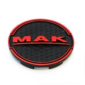 MAK Wheel Cap 8010009800 C035 60mm Red/Black 1 pcs