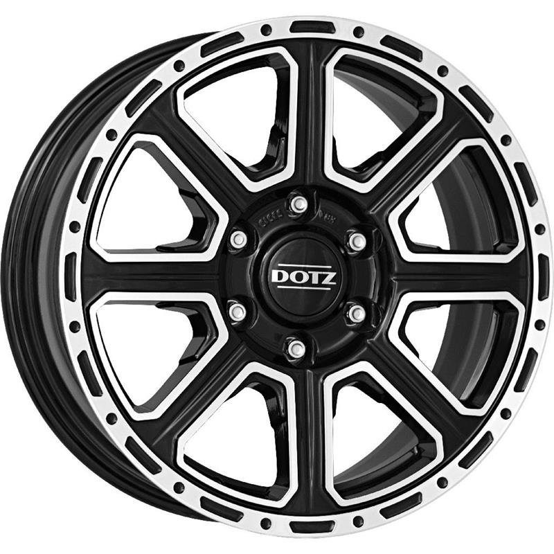 DOTZ Kalahari (Max Load 1150 kg) Made in Germany R17 8J 5x127 ET30 CB71.6 Dark Black/polished