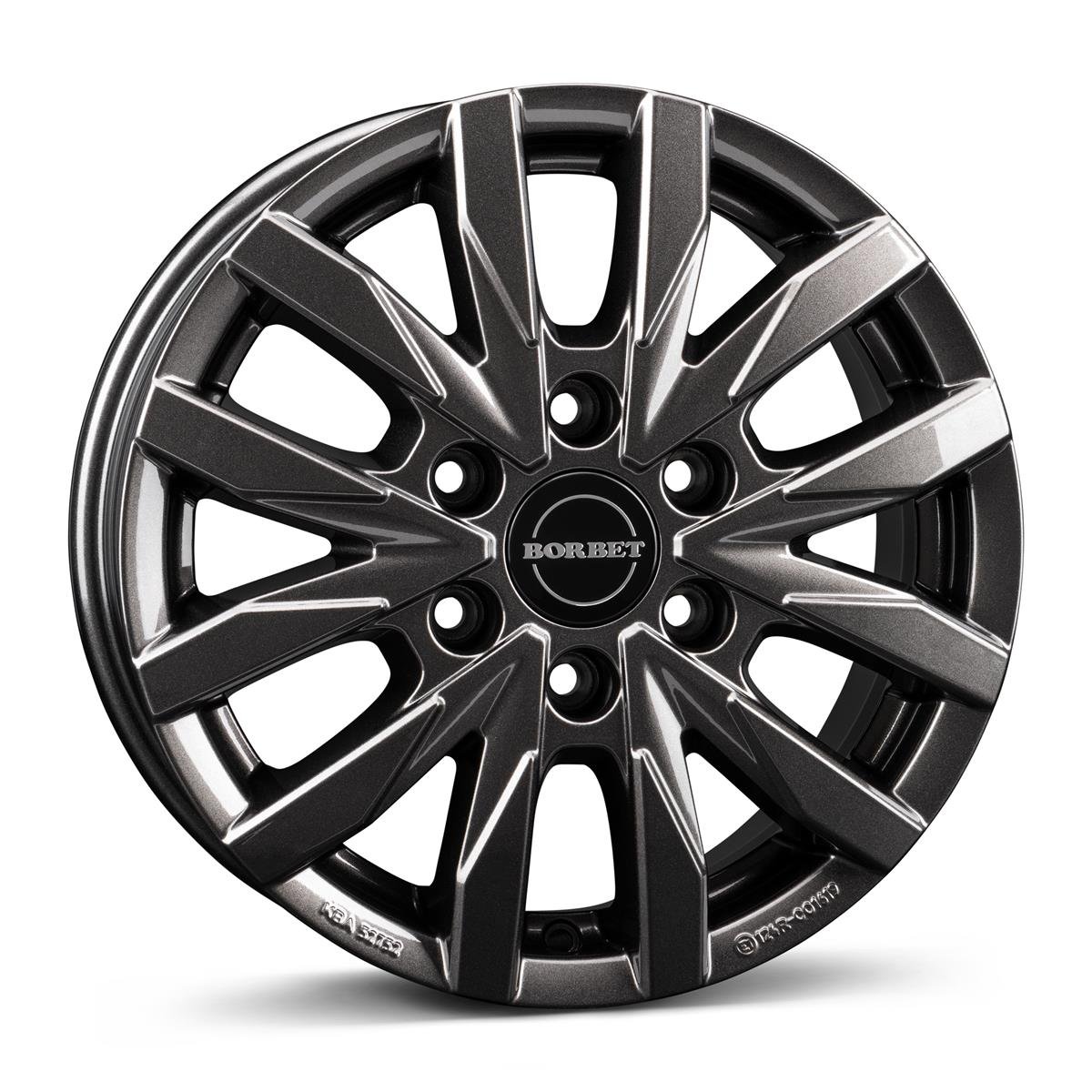 Borbet CW6 R16 6.5J 6x130 ET62 CB84.1 mistral anthracite glossy