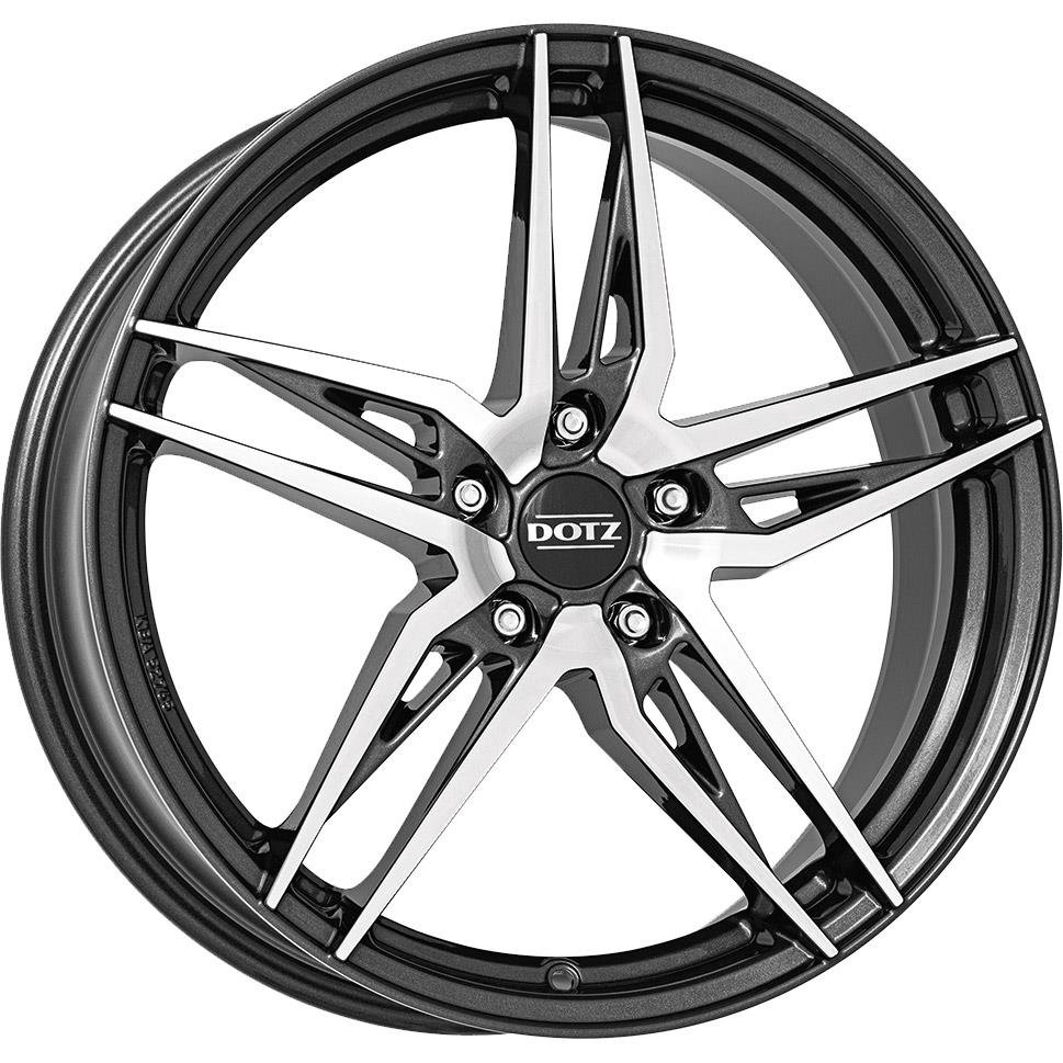 Dotz Interlagos dark R18 7.5J 5x100 ET51 CB57.1 Gunmetal/polished